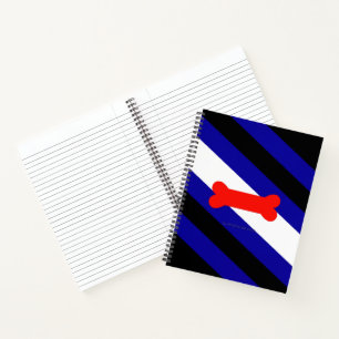 Carnet Drapeau de fierté de jeu de chiots de SlipperyJoe