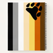 Carnet Drapeau de fierté de l'ours (Dos)