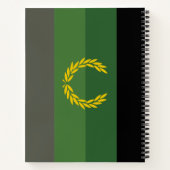 Carnet Drapeau de fierté de l'uniforme militaire (Dos)