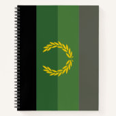 Carnet Drapeau de fierté de l'uniforme militaire (Devant)