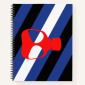 Carnet Drapeau de fierté de masque (Devant)