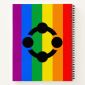 Carnet Drapeau de fierté de niche arc-en-ciel (Dos)