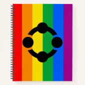 Carnet Drapeau de fierté de niche arc-en-ciel (Devant)