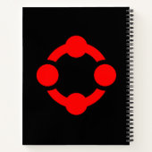 Carnet Drapeau de fierté de niche (Noir) (Dos)