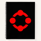 Carnet Drapeau de fierté de niche (Noir) (Devant)