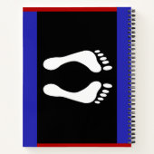 Carnet Drapeau de fierté de pied (empreinte de pied) (Dos)