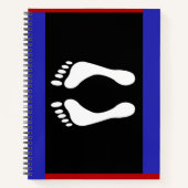 Carnet Drapeau de fierté de pied (empreinte de pied) (Devant)