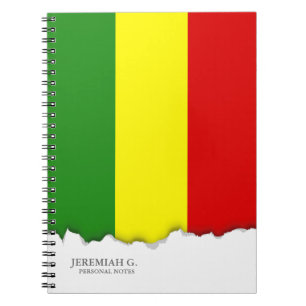 Carnet Drapeau de fierté de Rastafarian