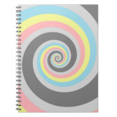 Carnet Drapeau de fierté Demiflux Spirale Abstraite Tripa (Devant)