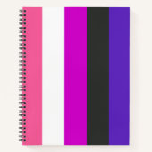 Carnet Drapeau de fierté genderfluid (Devant)