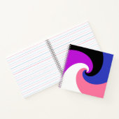 Carnet Drapeau de fierté Genderfluid Abstrait Spirale Boh (Intérieur)