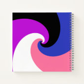 Carnet Drapeau de fierté Genderfluid Abstrait Spirale Boh (Dos)