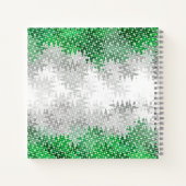 Carnet Drapeau de fierté grisromantique abstrait ondulé t (Dos)