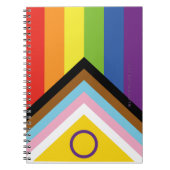 Carnet Drapeau de fierté intersexe de SlipperyJoe's fond (Devant)