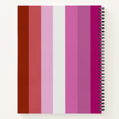 Carnet Drapeau de fierté lesbienne (Origine) (Dos)