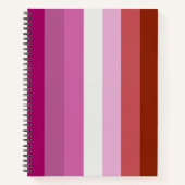 Carnet Drapeau de fierté lesbienne (Origine) (Devant)