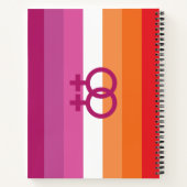 Carnet Drapeau de fierté lesbienne WLW (Dos)