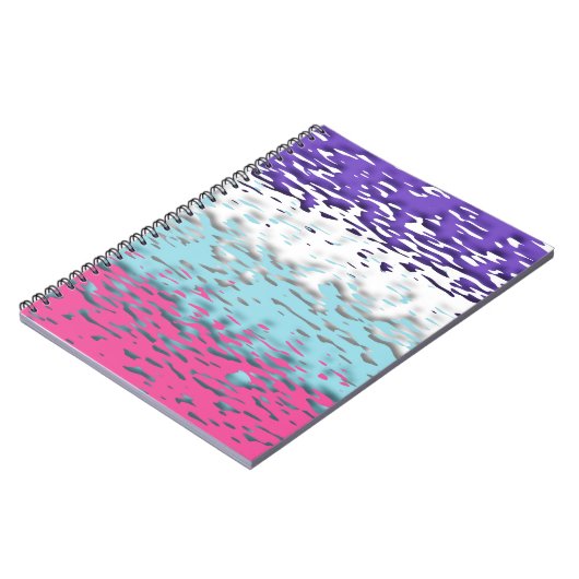 Carnet Drapeau de fierté multisexuel funky trippy ondulé (Côté gauche)