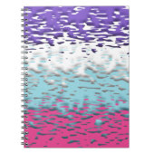 Carnet Drapeau de fierté multisexuel funky trippy ondulé (Devant)