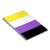 Carnet Drapeau de fierté non binaire (Côté Droit)
