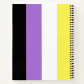 Carnet Drapeau de fierté non binaire (Dos)