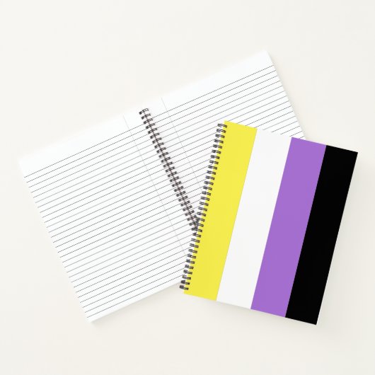 Carnet Drapeau de fierté non binaire (Intérieur)