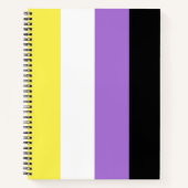 Carnet Drapeau de fierté non binaire (Devant)