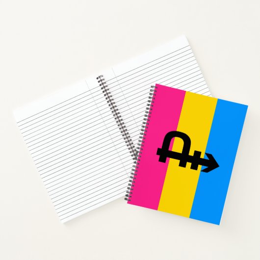 Carnet Drapeau de fierté pansexuelle (Intérieur)