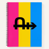 Carnet Drapeau de fierté pansexuelle (Devant)