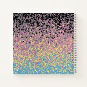 Carnet Drapeau de fierté polygender pixelisé funky tripan (Dos)