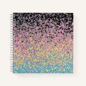 Carnet Drapeau de fierté polygender pixelisé funky tripan (Devant)