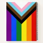 Carnet Drapeau de fierté Progress Pride de SlipperyJoe si (Dos)