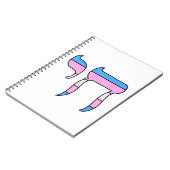 Carnet Drapeau de fierté trans Chai (Côté gauche)