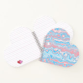 Carnet Drapeau de fierté trans Trippsy Boho Groovy Bandes (Intérieur)