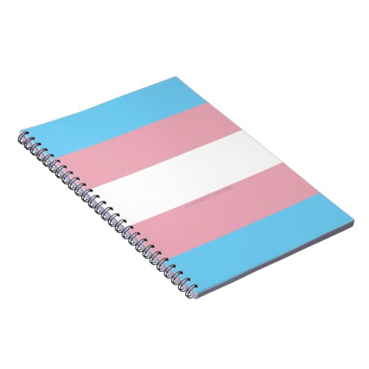 Carnet Drapeau de fierté transgenre de SlipperyJoe divers (Côté Droit)