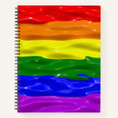 Carnet Drapeau de fierté vernis liquide SlipperyJoe's rou (Devant)