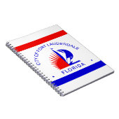 Carnet Drapeau de Fort Lauderdale, Floride (Côté Droit)