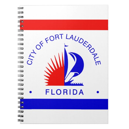 Carnet Drapeau de Fort Lauderdale, Floride (Devant)
