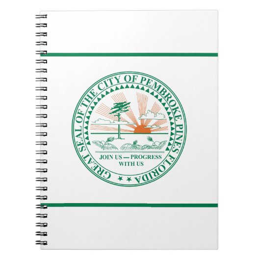 Carnet Drapeau de Fort Pembroke Pines, Floride (Devant)