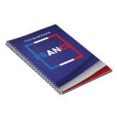 Carnet Drapeau de France personnalisé (Côté Droit)