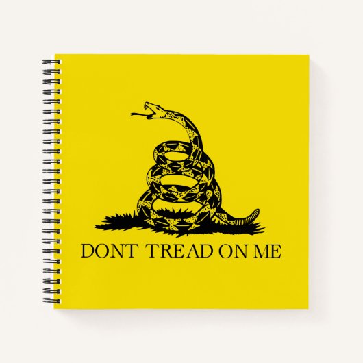 Carnet Drapeau de Gadsden à serpent à sonnette : Combat, (Devant)