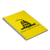 Carnet Drapeau de gadsden (Ne pas me filer) (Drapeau de s (Côté Droit)