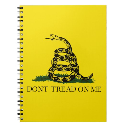 Carnet Drapeau de gadsden (Ne pas me filer) (Drapeau de s (Devant)