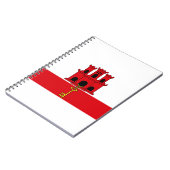 Carnet Drapeau de Gibraltar (Côté gauche)