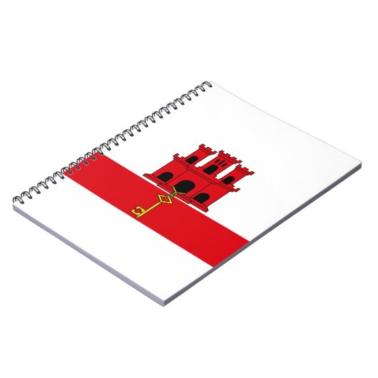 Carnet Drapeau de Gibraltar (Côté gauche)