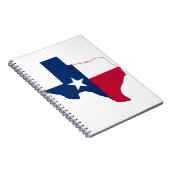 Carnet drapeau de la carte du Texas (Côté Droit)