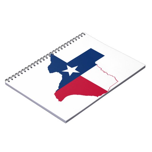 Carnet drapeau de la carte du Texas (Côté gauche)