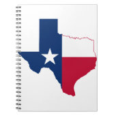 Carnet drapeau de la carte du Texas (Devant)