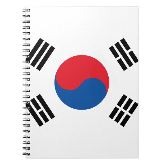 Carnet Drapeau de la Corée du Sud (Devant)