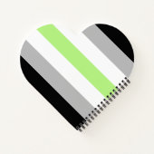 Carnet Drapeau de la fierté agender - Identité agender LG (Dos)